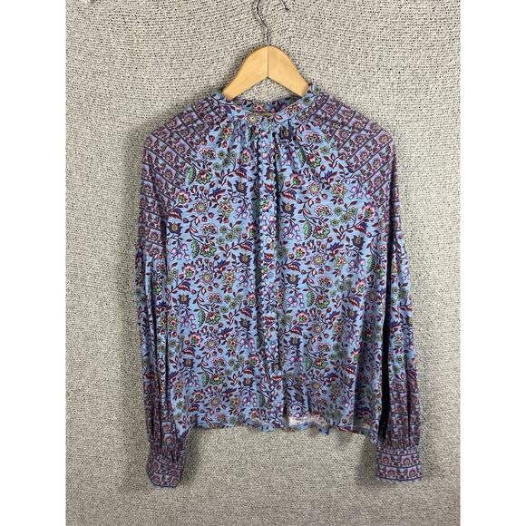 Boden Blouse Floral Fairy Women’s 12 Button Up Boho Cottagecore Maximalism - Picture 2 of 14